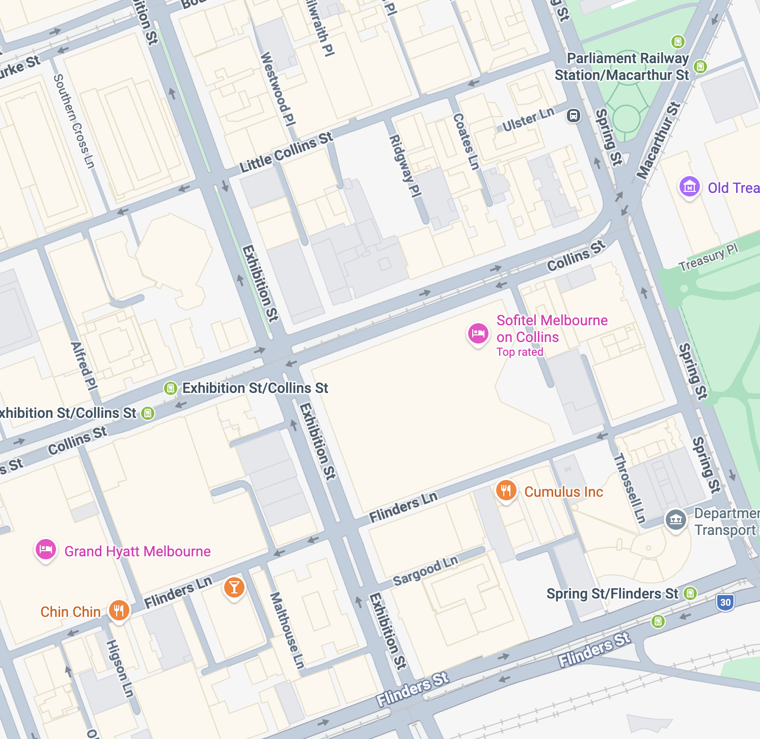 Image of a map of Melbourne showing the location of Wellness Coaching.